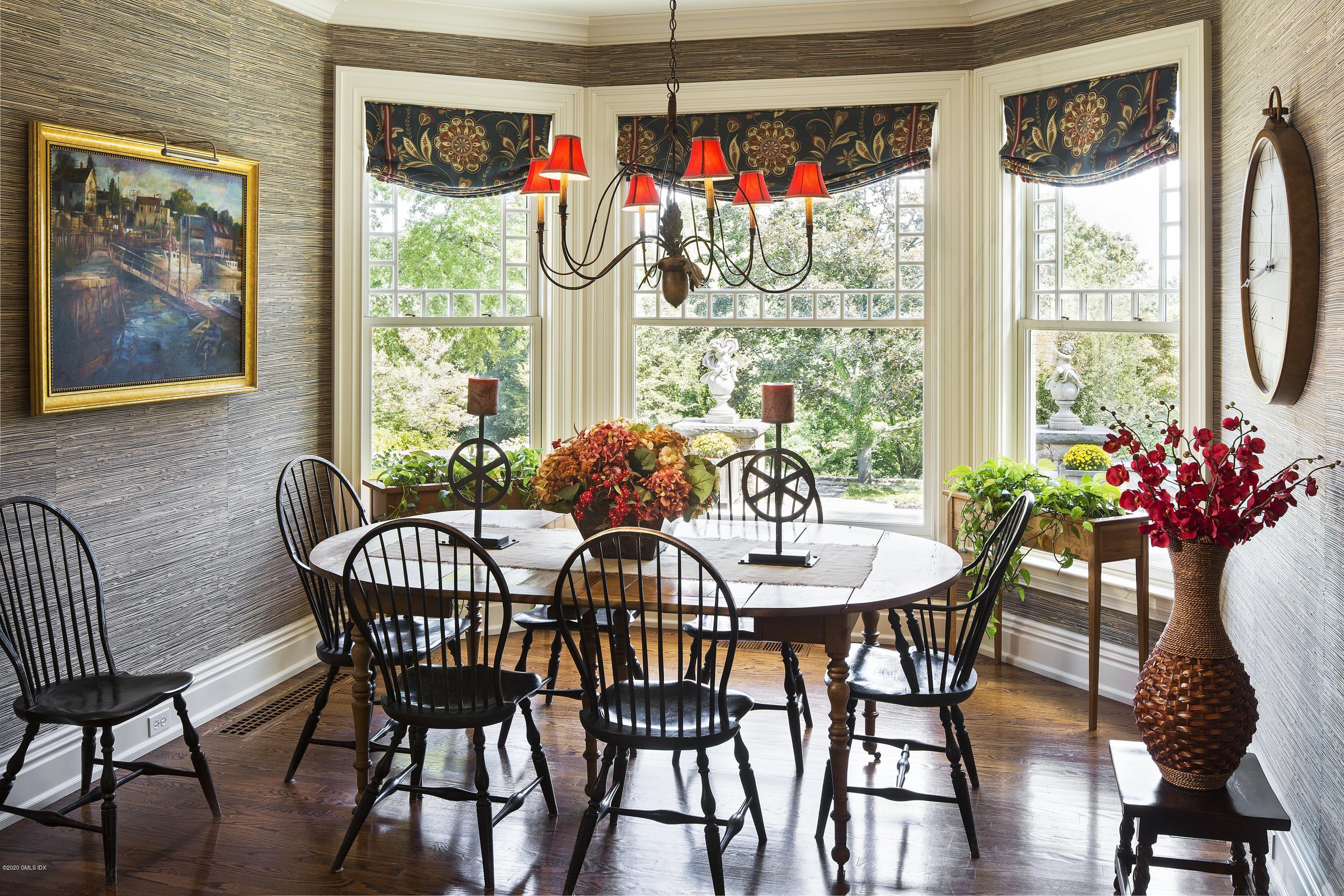 123 Kettle Creek Road Weston, CT 06883 - Photo 8 of 41 a view of a dining room with furniture window and outside view