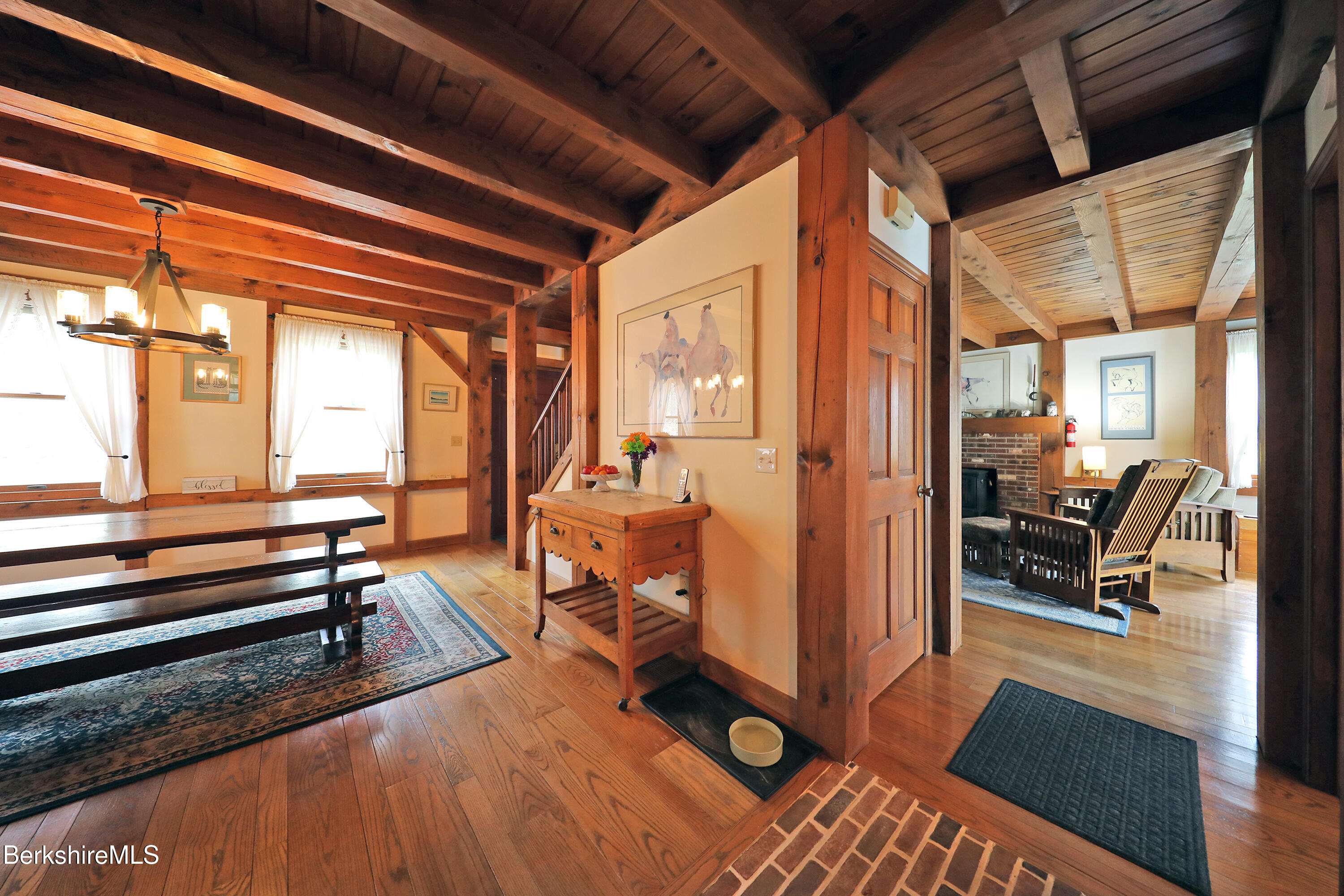 7 Stonebridge Way Tyringham, MA 01238 - Photo 18 of 46 DINING W/BEAMS