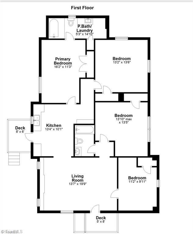 5211 Old Rural Hall Road Winston-Salem, NC 27105 - Photo 22 of 22 Floor Plan