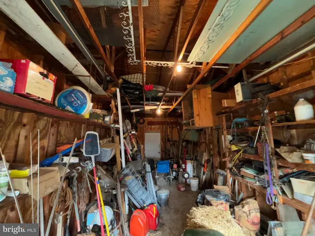 a view of storage and utility room