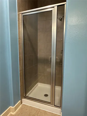 a bathroom with a tub