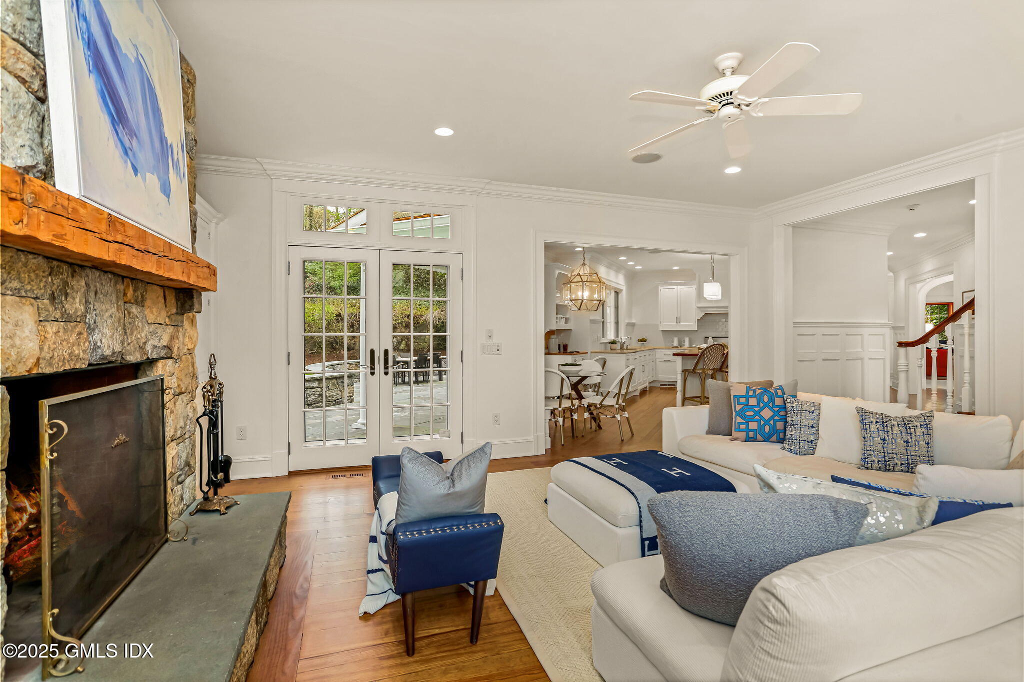 10 Francine Drive Greenwich, CT 06830 - Photo 26 of 59 a living room with furniture and a fireplace