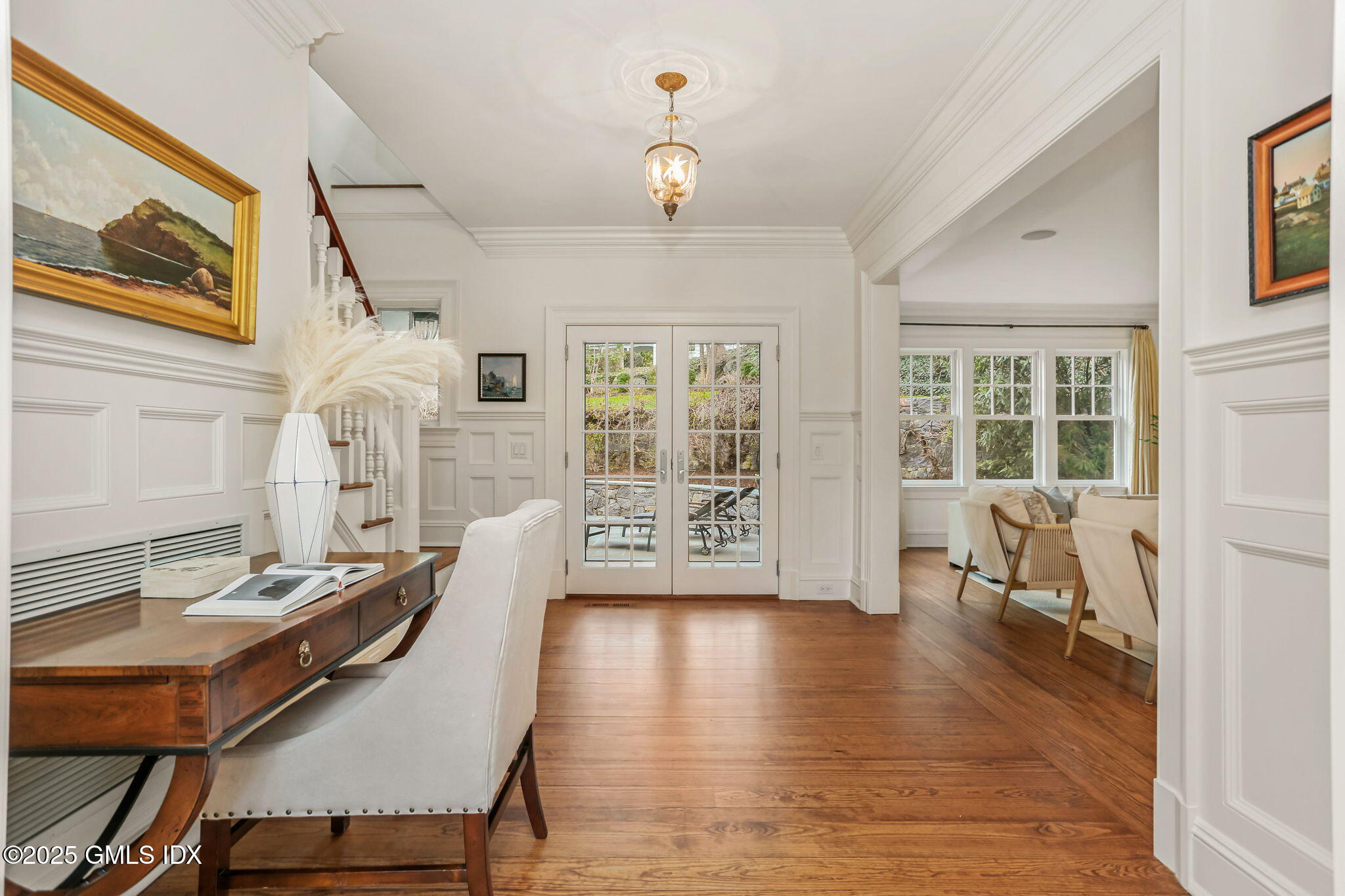 10 Francine Drive Greenwich, CT 06830 - Photo 5 of 59 a living room with furniture and wooden floor