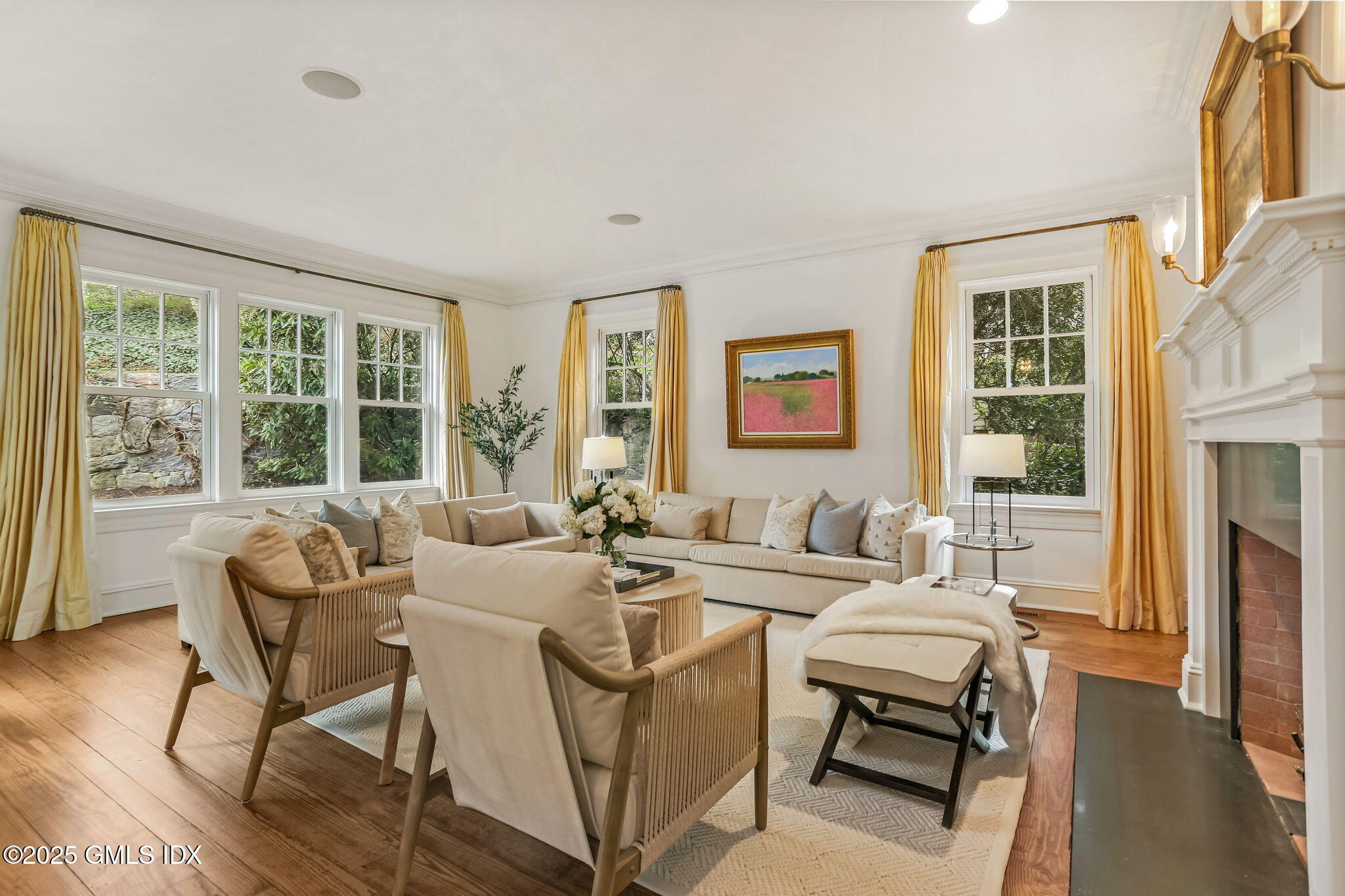 10 Francine Drive Greenwich, CT 06830 - Photo 10 of 59 a living room with furniture and a large window