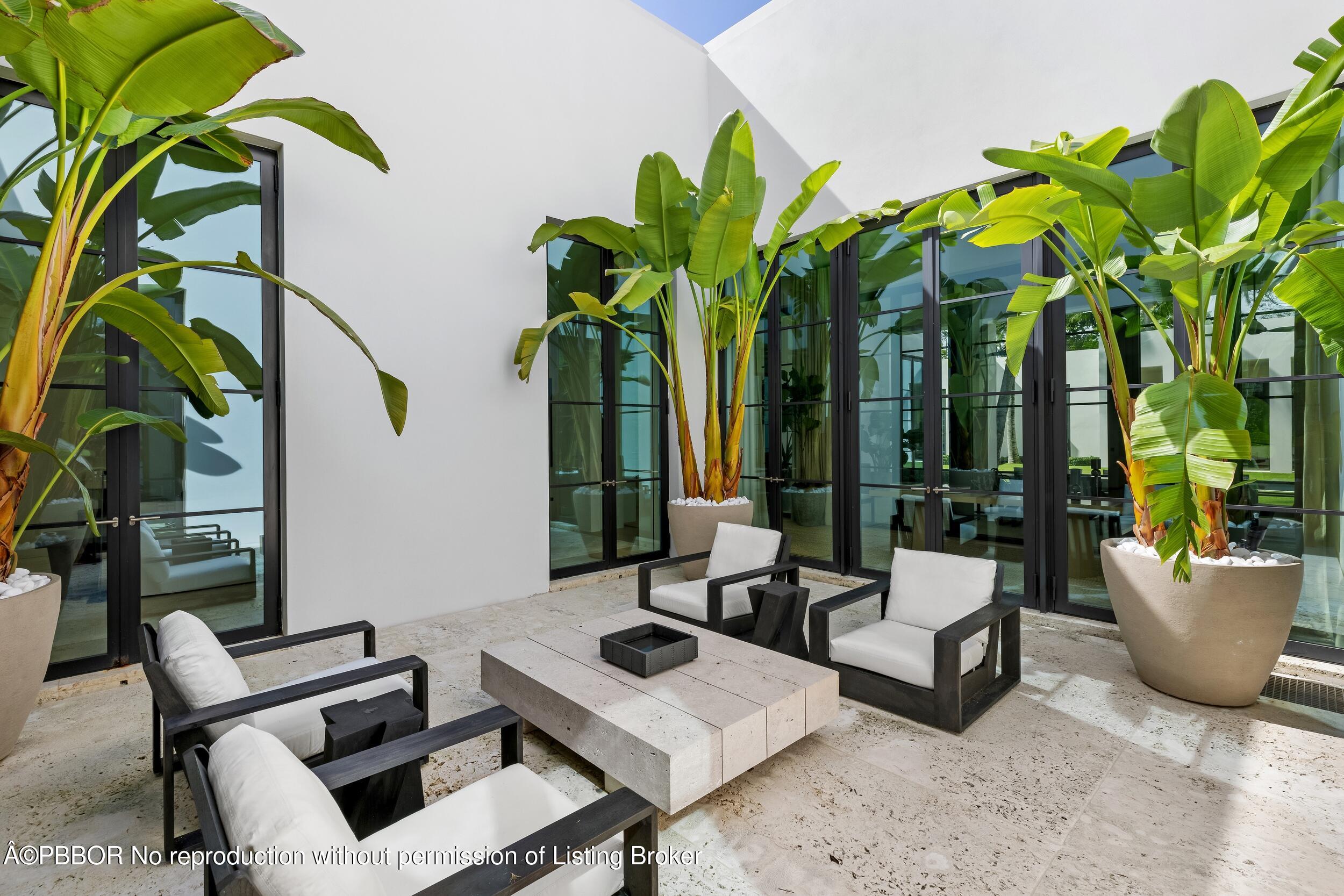 241 Jungle Road Palm Beach, FL 33480 - Photo 16 of 98 Interior Courtyard