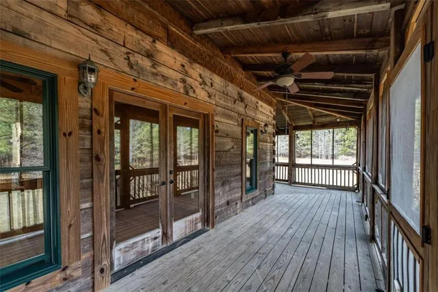 a view of a roof deck