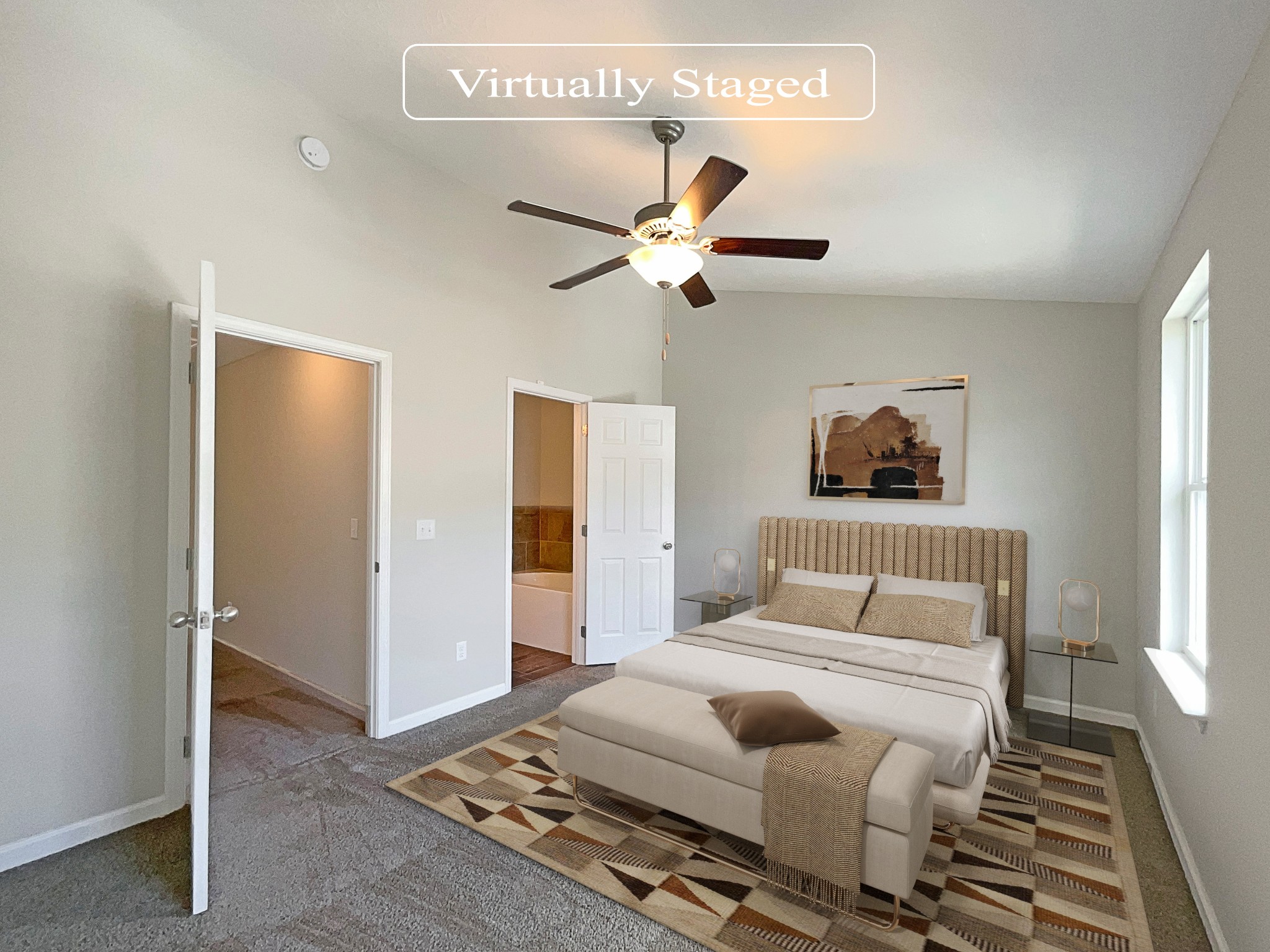 1382 Rural Hill Road, Unit 364 Antioch, TN 37013 - Photo 4 of 22 a bedroom with a bed and a chandelier