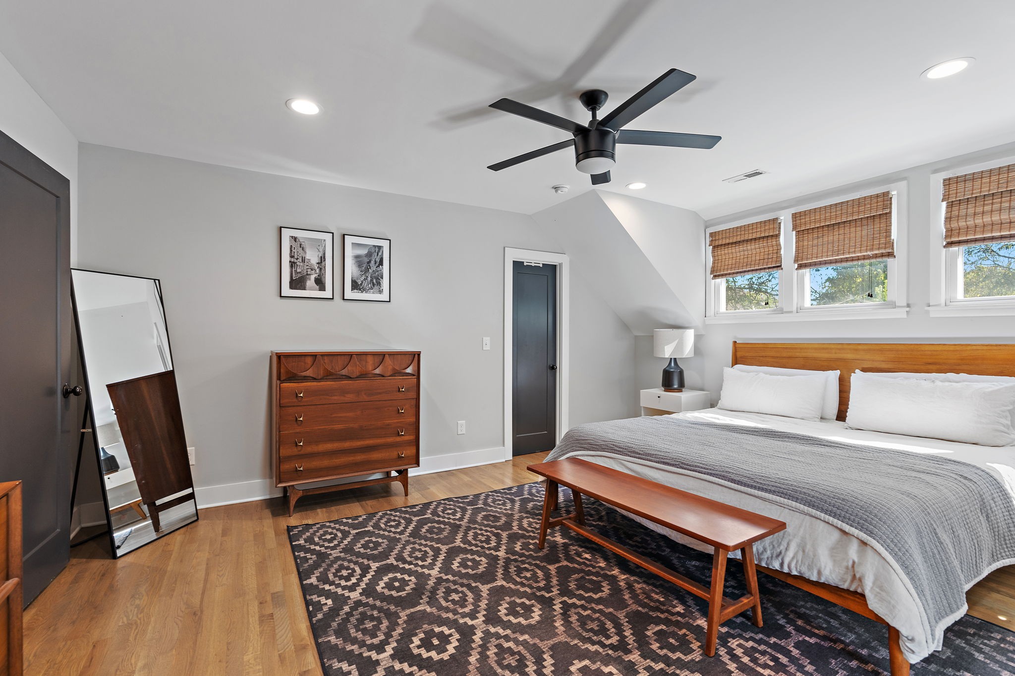 1058 Gwynn Drive Nashville, TN 37216 - Photo 18 of 36 a bedroom with a bed and a flat screen tv