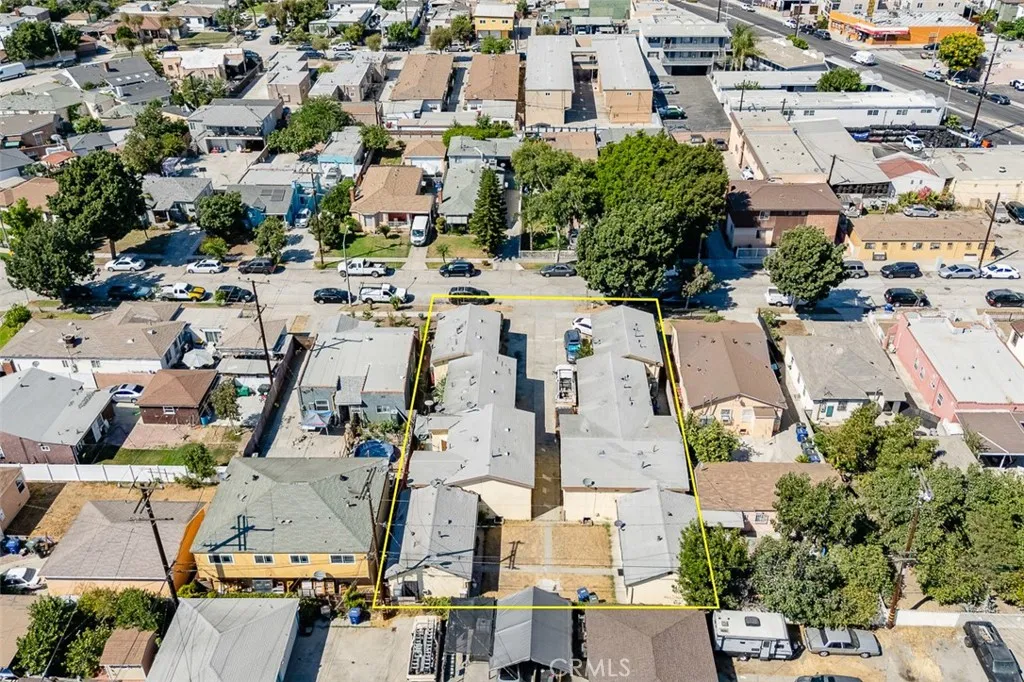3164 Cherokee Avenue South Gate, CA 90280 - Photo 9 of 9 an aerial view of residential houses with outdoor space