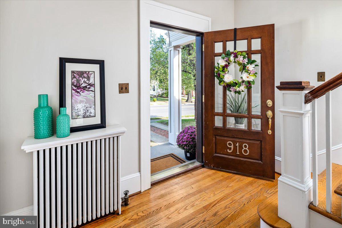 a view of an front door