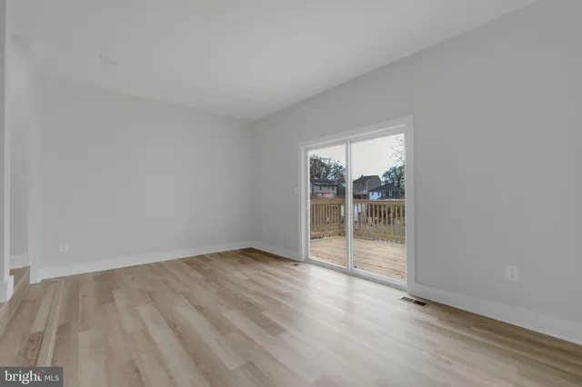 wooden floor in an empty room