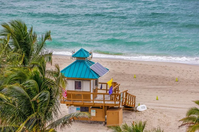 a view of an outdoor space with seating