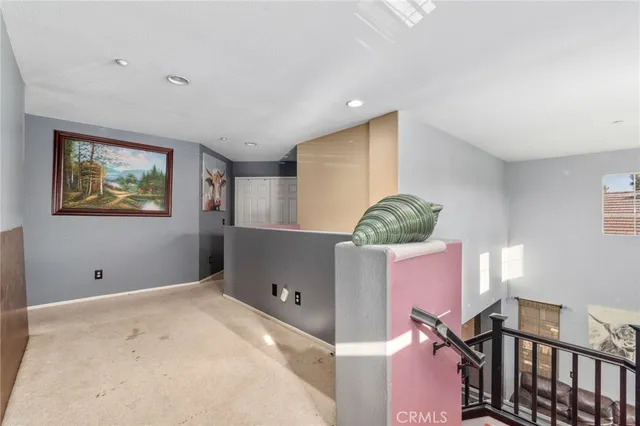 a workspace with furniture