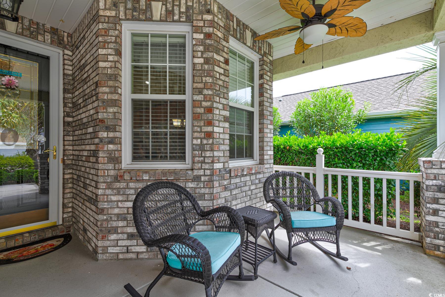 854 Laquinta Loop Murrells Inlet, SC 29576 - Photo 3 of 38 View of patio / terrace featuring ceiling fan