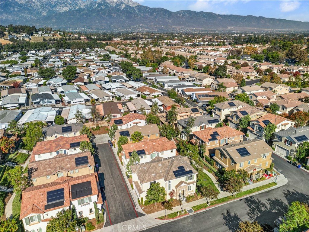 8652 Cava Drive Rancho Cucamonga, CA 91730 - Photo 25 of 28 an aerial view of residential house with outdoor space