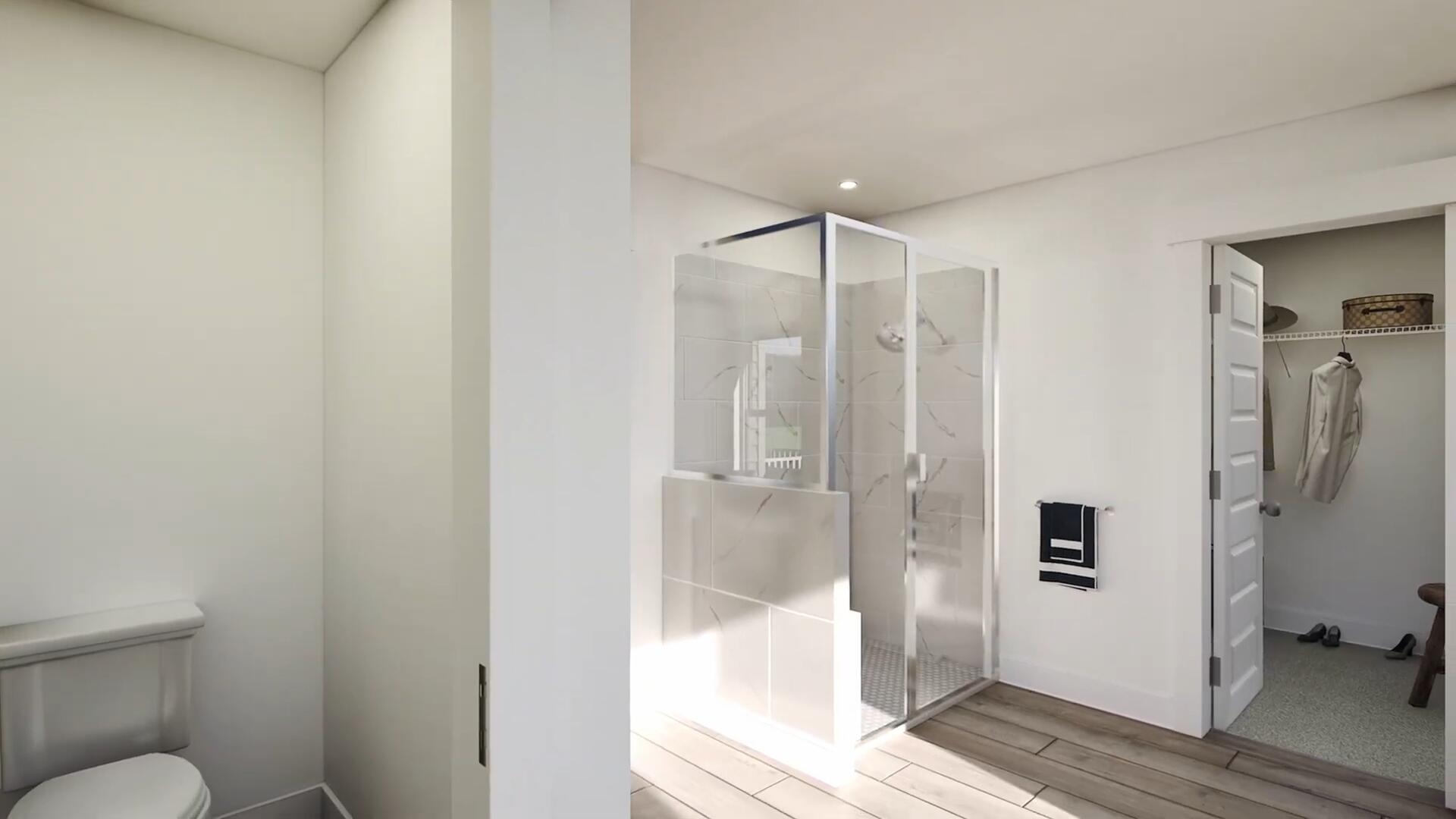 350 Bluebeech Street Freeport, FL 32439 - Photo 24 of 42 a bathroom that has a glass shower door