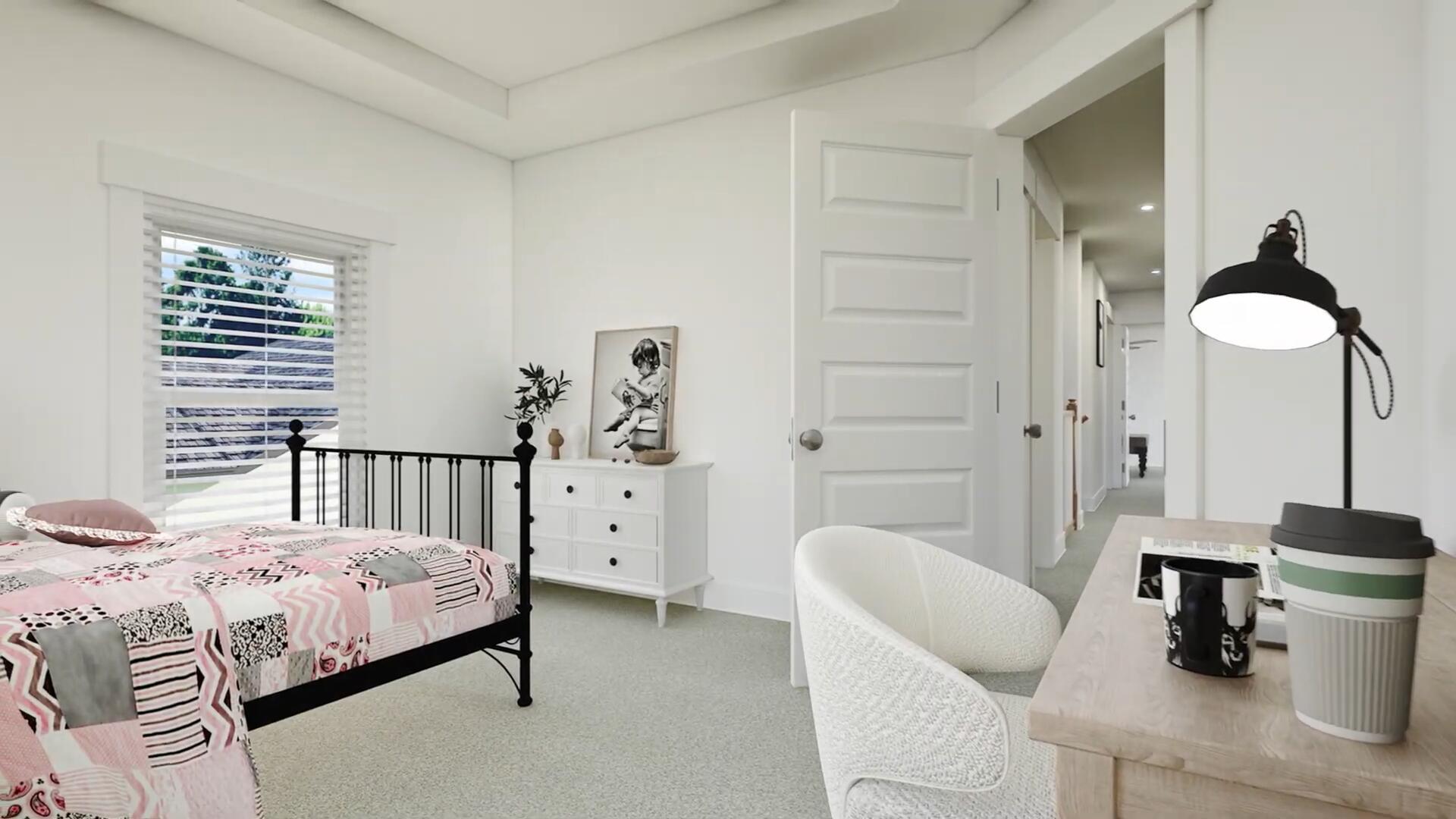 350 Bluebeech Street Freeport, FL 32439 - Photo 28 of 42 a bedroom with a bed and a chair