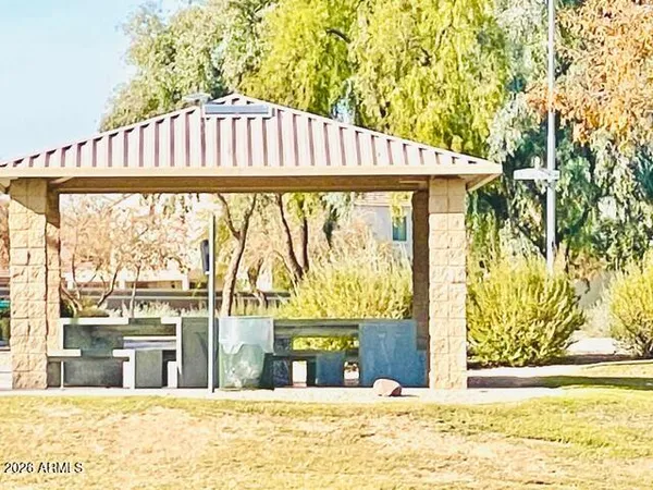 a view of a swimming pool with a outdoor space
