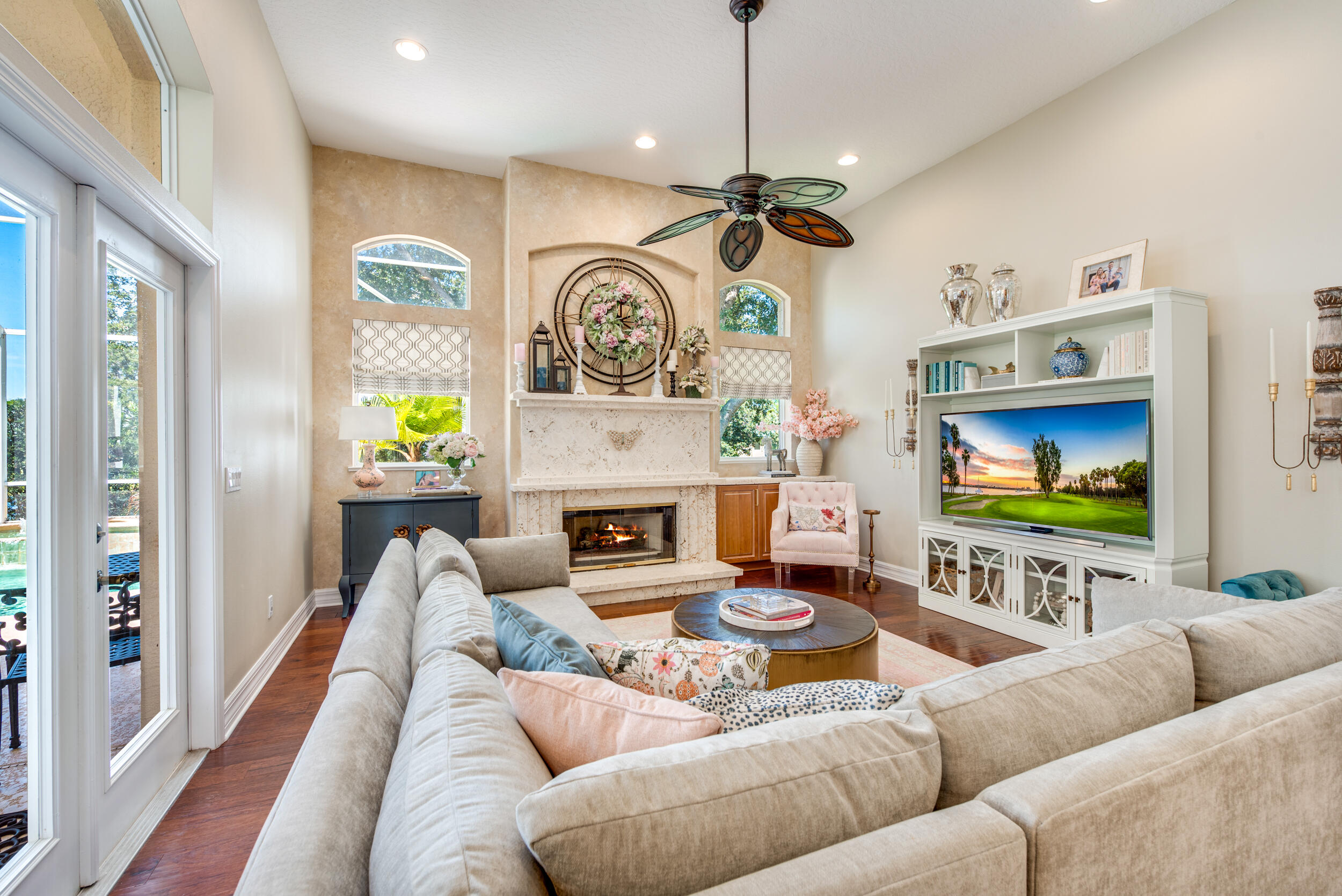4130 Stoney Point Road Melbourne, FL 32940 - Photo 12 of 40 a living room with furniture and a flat screen tv
