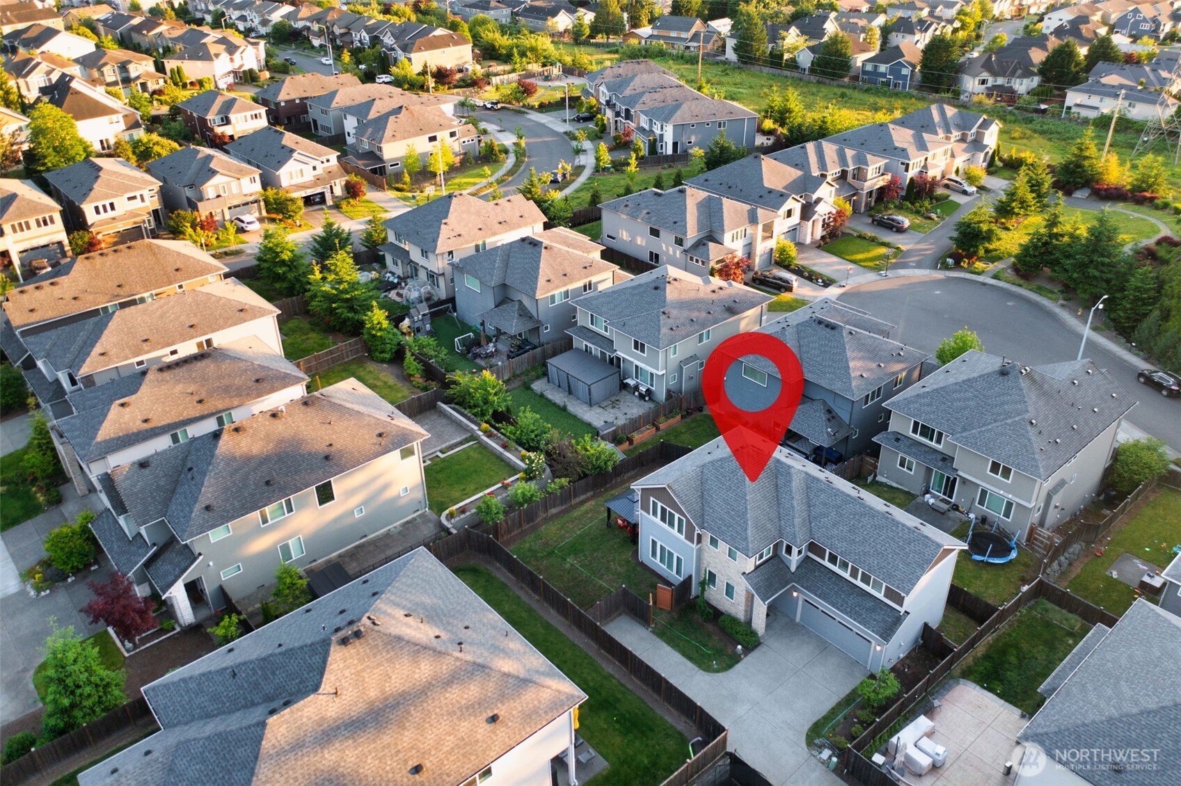 4408 214th Place Southeast Bothell, WA 98021 - Photo 2 of 33 an aerial view of residential house with outdoor space and swimming pool