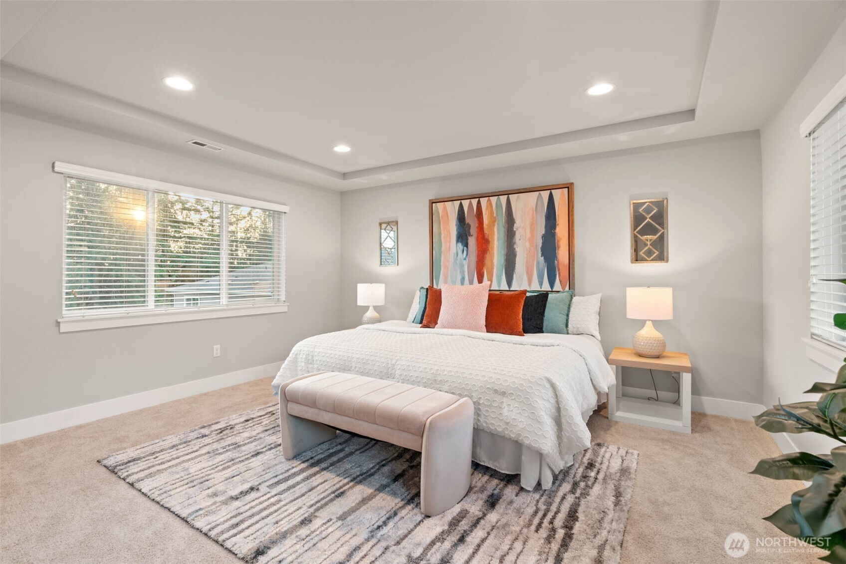 4408 214th Place Southeast Bothell, WA 98021 - Photo 27 of 33 a bedroom with a large bed and a window