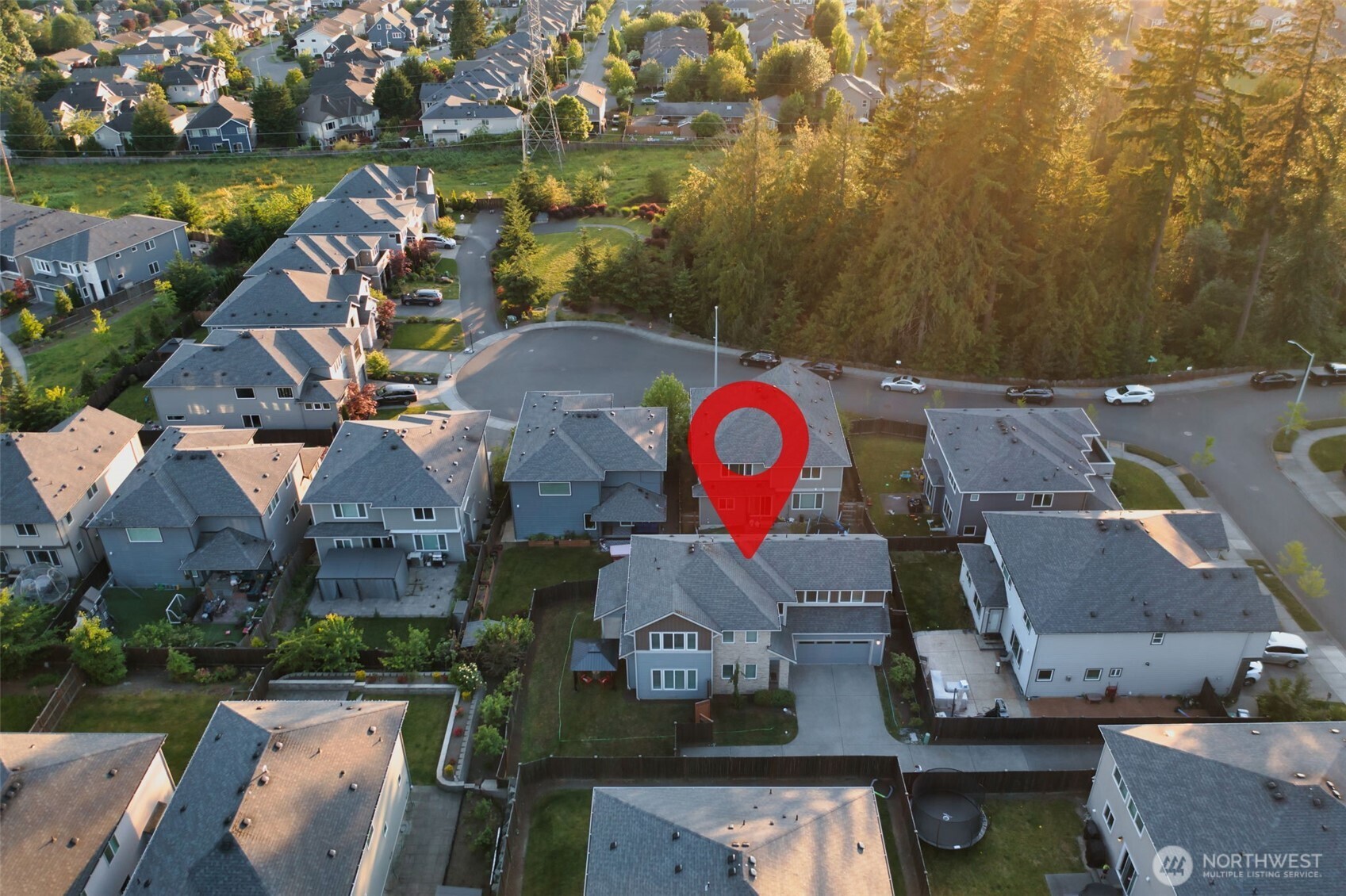 4408 214th Place Southeast Bothell, WA 98021 - Photo 3 of 33 an aerial view of residential house with outdoor space and lake view