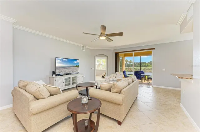 a view of a swimming pool with a garden