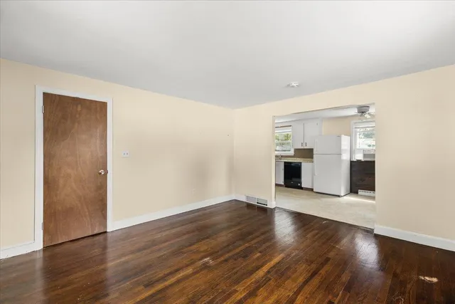 a view of an empty room