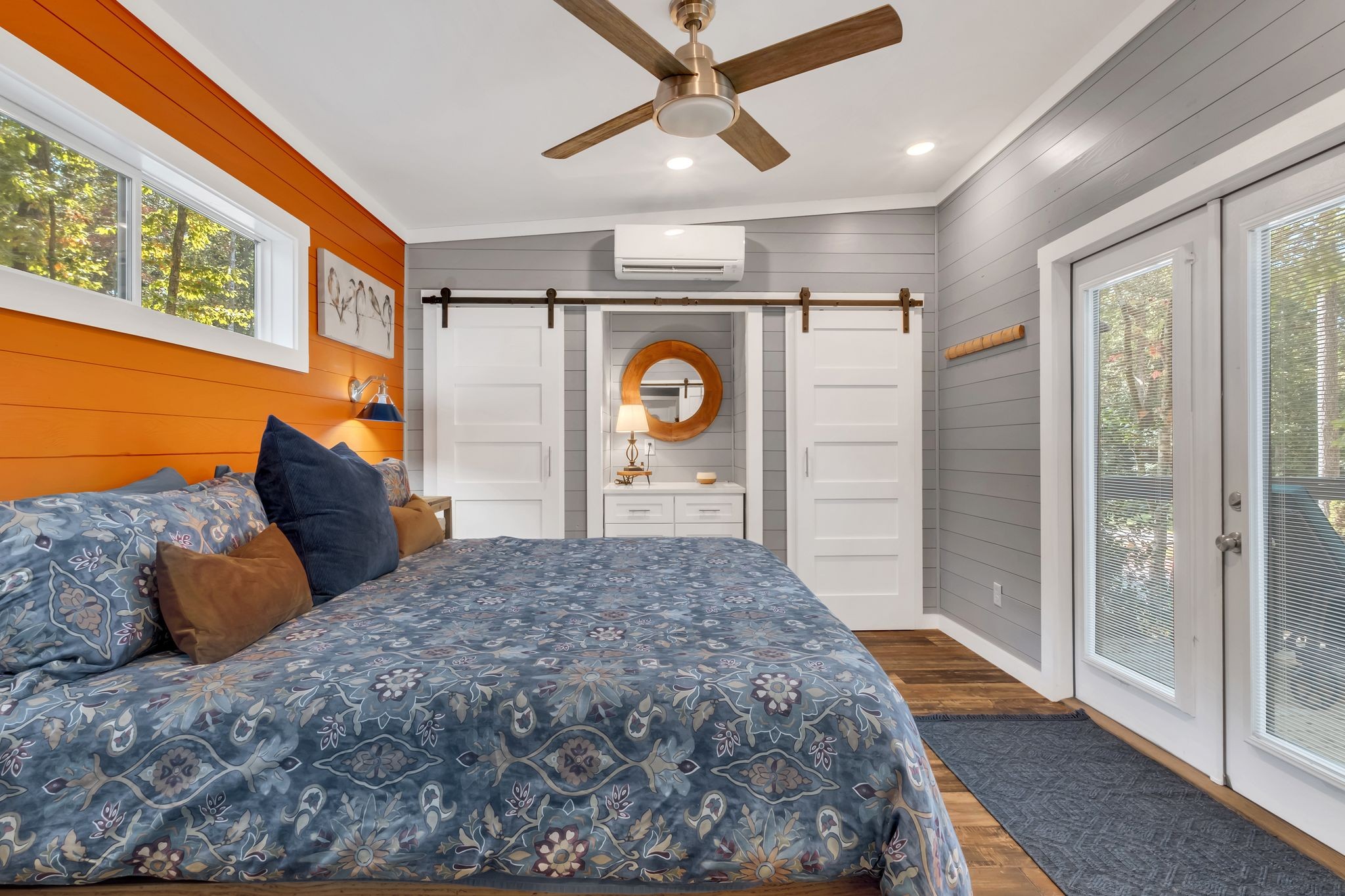 80 Finch Road Tracy City, TN 37387 - Photo 34 of 67 Primary bedroom has a king bed. This bedroom has built in dresser , with double doors that lead out to your deck.
