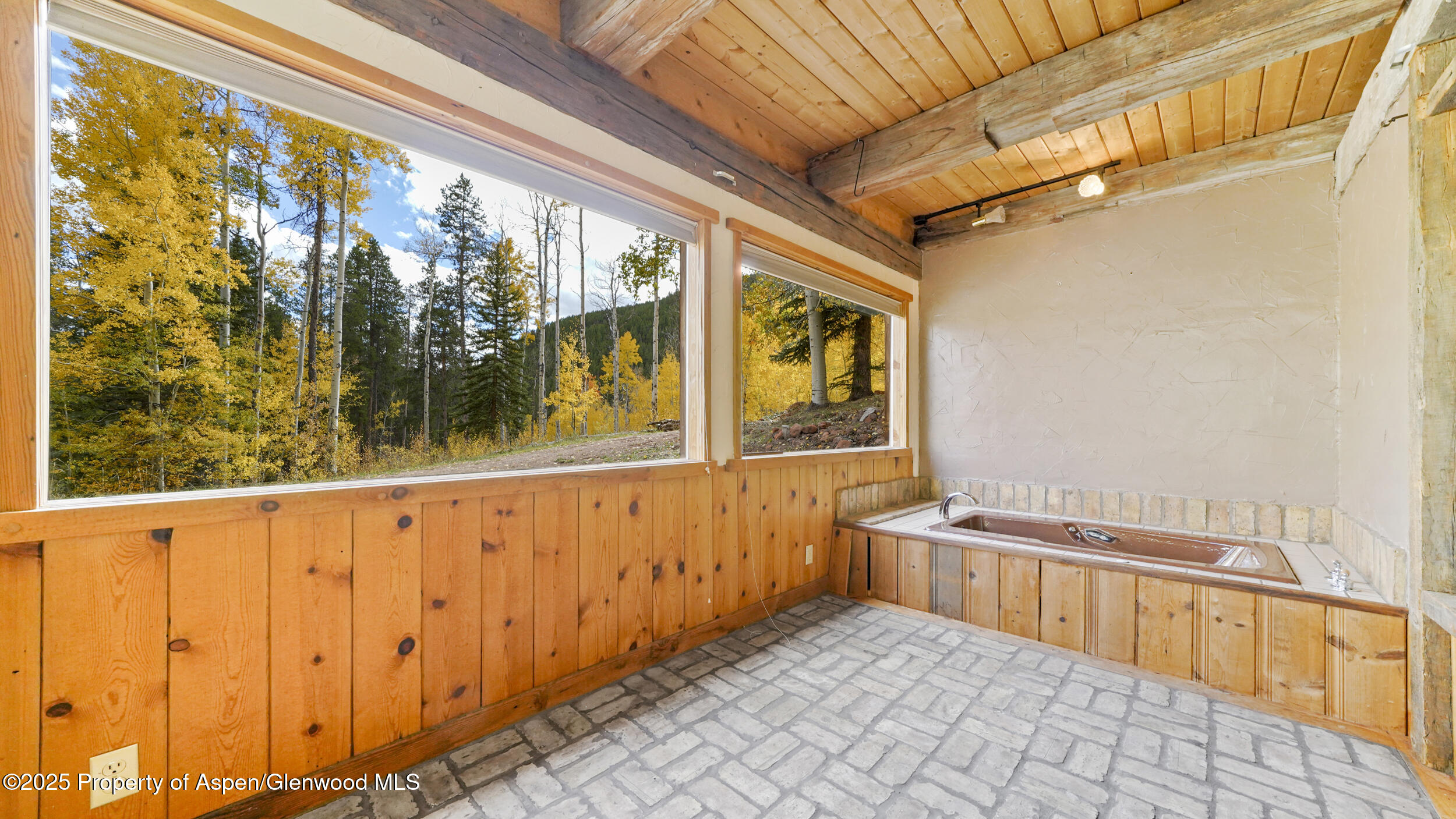 1315 Ruedi Creek Road Basalt, CO 81621 - Photo 25 of 48 a view of a balcony with wooden floor and iron stairs