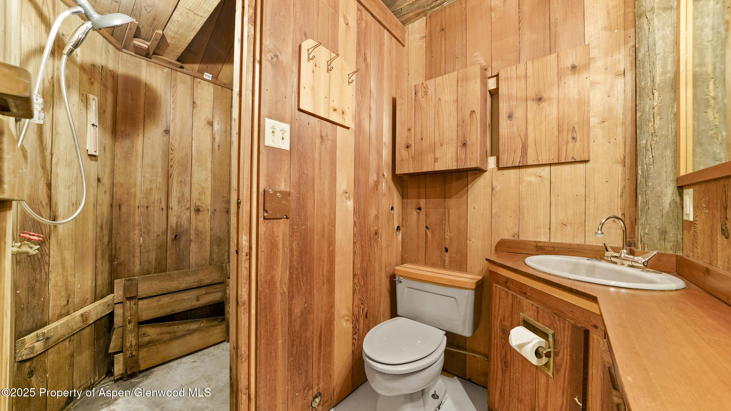 1315 Ruedi Creek Road Basalt, CO 81621 - Photo 26 of 48 a bathroom with a granite countertop sink toilet and shower