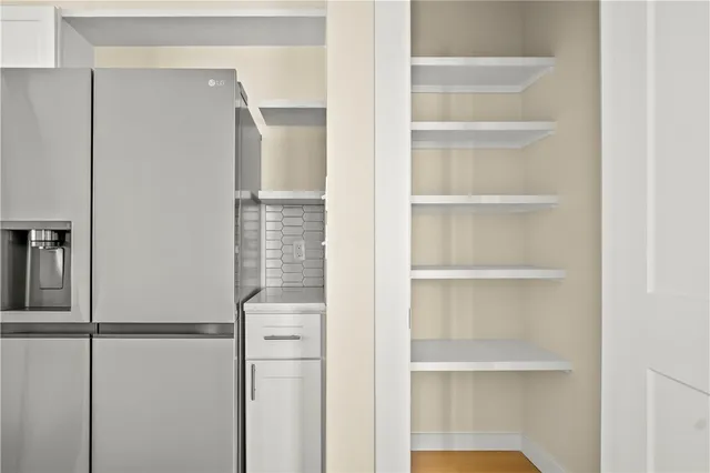 a view of a walk in closet