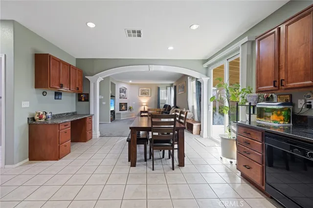a view of kitchen with breakfast area