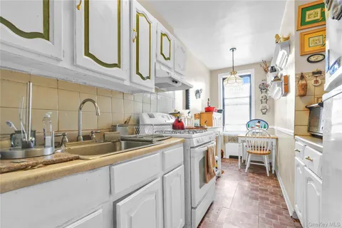 a kitchen with lots of counter top space