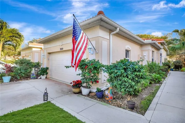 a house view with a garden space