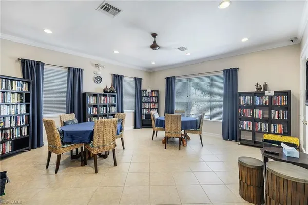 a workspace with furniture and rug