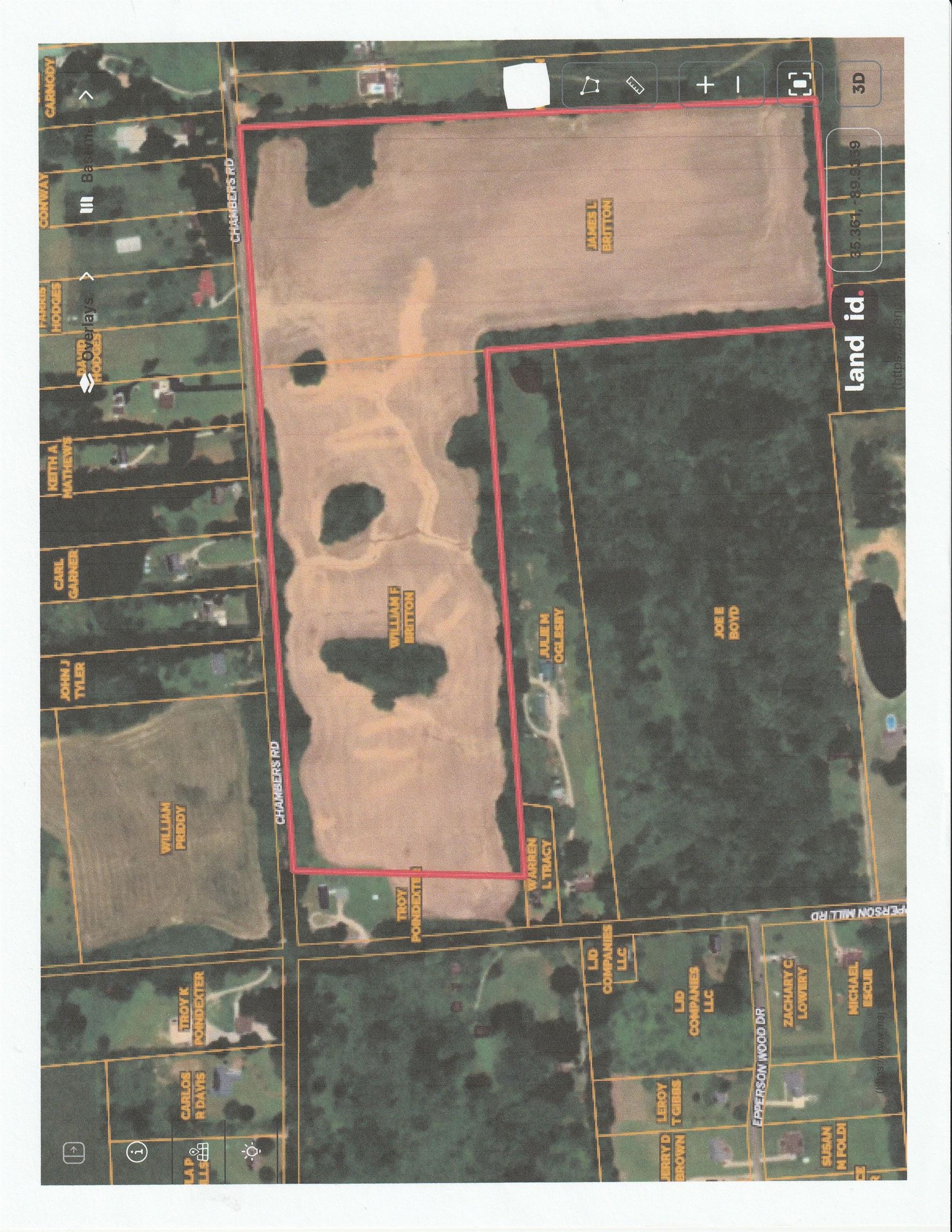 0 West Chambers Road Millington, TN 38053 - Photo 9 of 9 Aerial map of property and surrounding area