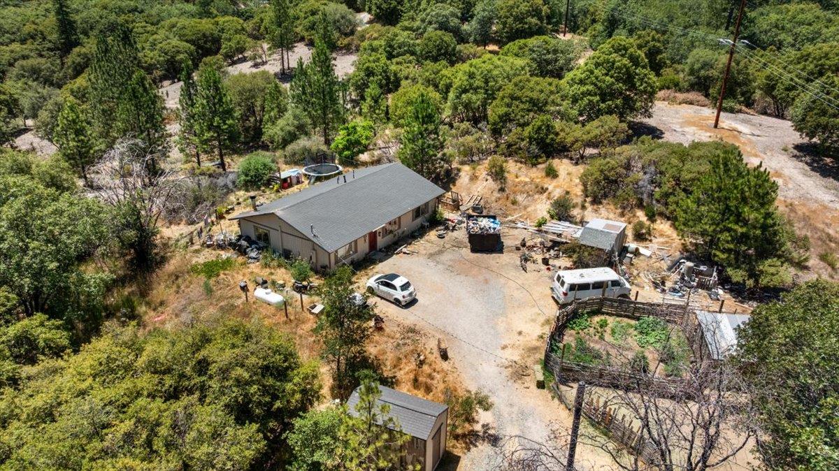 10985 Tyler Foote Road Nevada City, CA 95959 - Photo 22 of 27 an aerial view of a house with yard and outdoor seating