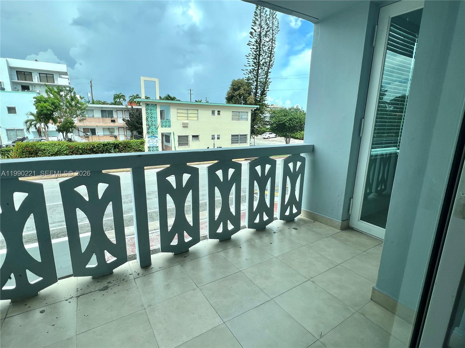 8233 Harding Avenue, Unit 204 Miami Beach, FL 33141 - Photo 18 of 18 a view of a balcony