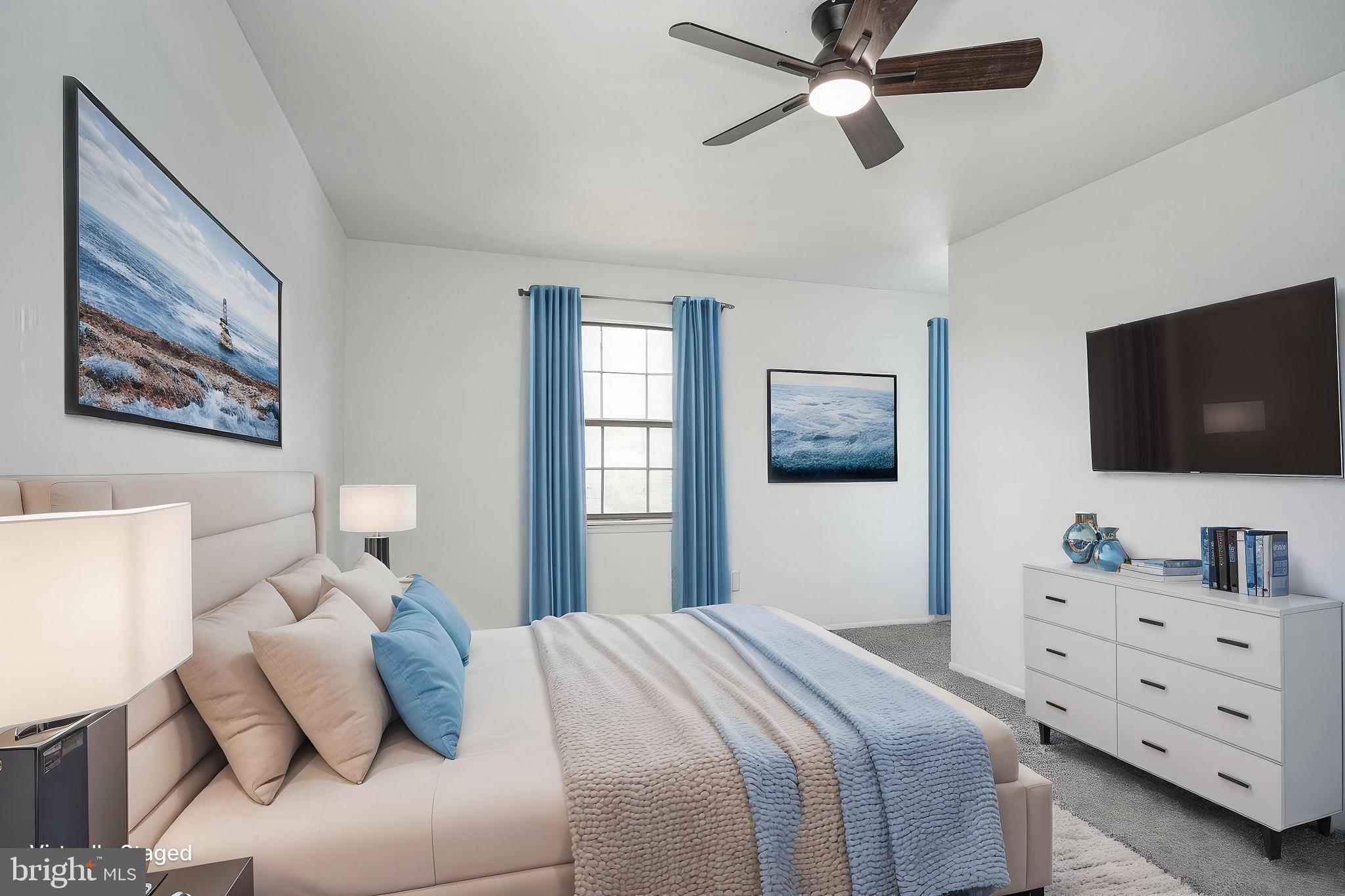 5 Wickham Lane Westampton, NJ 08060 - Photo 27 of 32 a bedroom with a bed and a flat screen tv