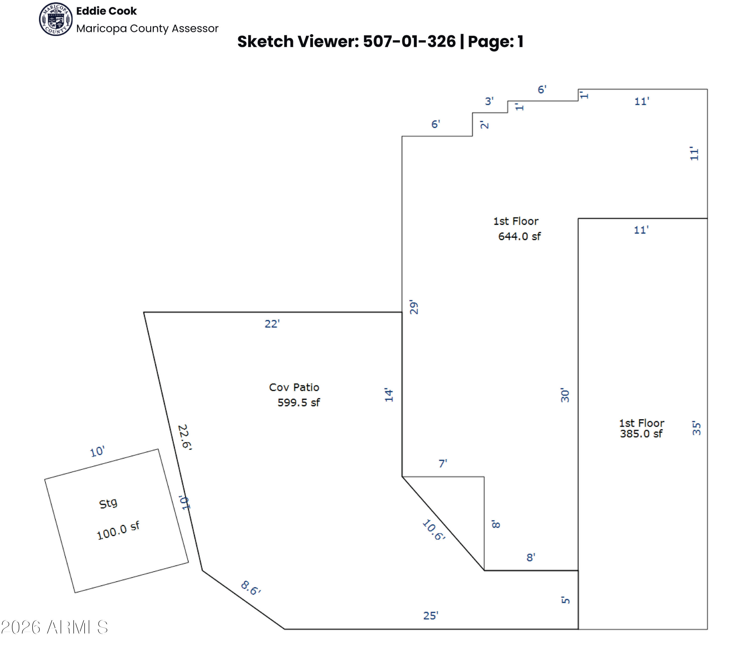 17200 West Bell Road, Unit 323 Surprise, AZ 85374 - Photo 34 of 51 323 Sketch