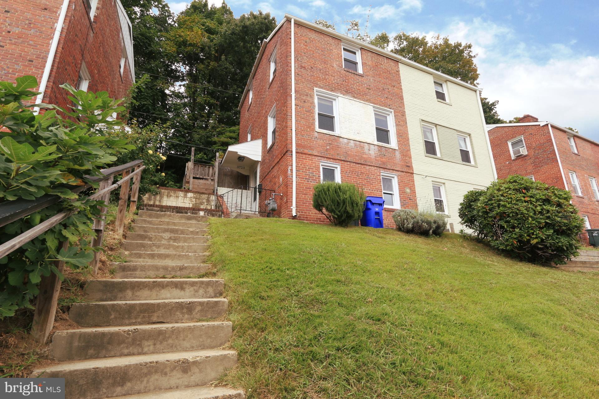 a view of a building with many windows