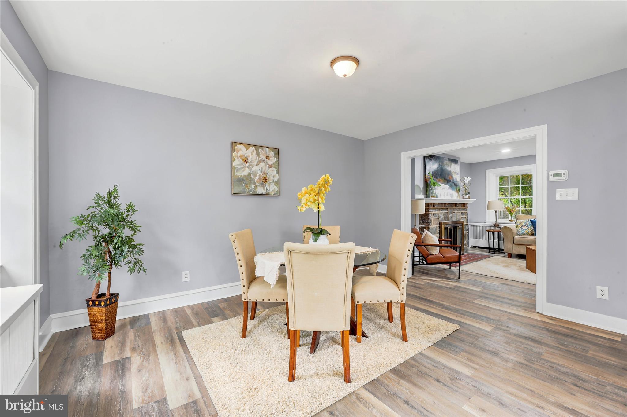 7208 Hilltop Road Upper Darby, PA 19082 - Photo 11 of 28 a view of a dining room with furniture and wooden floor