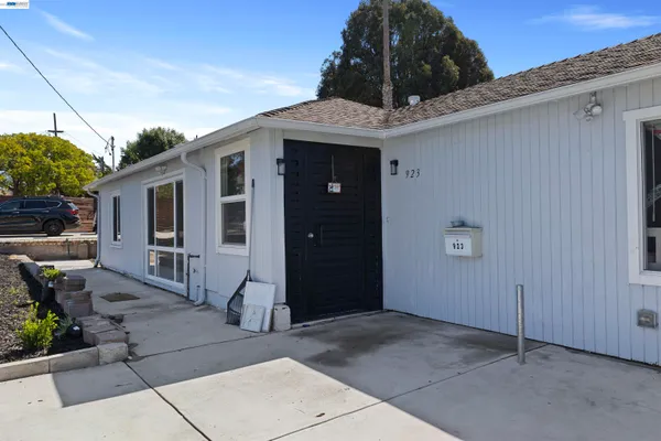 a front view of a house