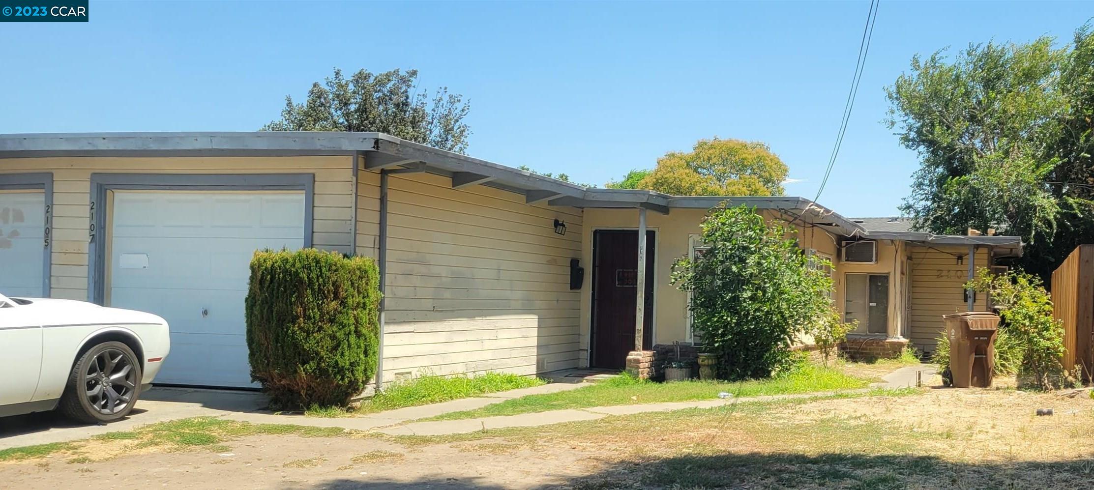 a view of a house with a patio