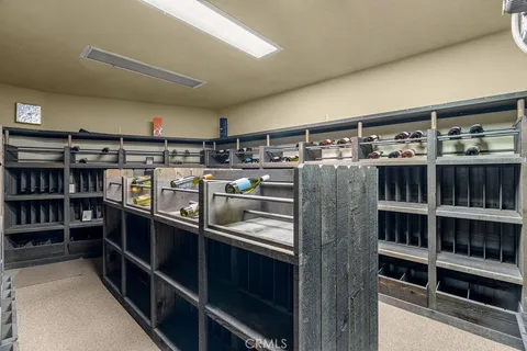 an aerial view of residential building and trees
