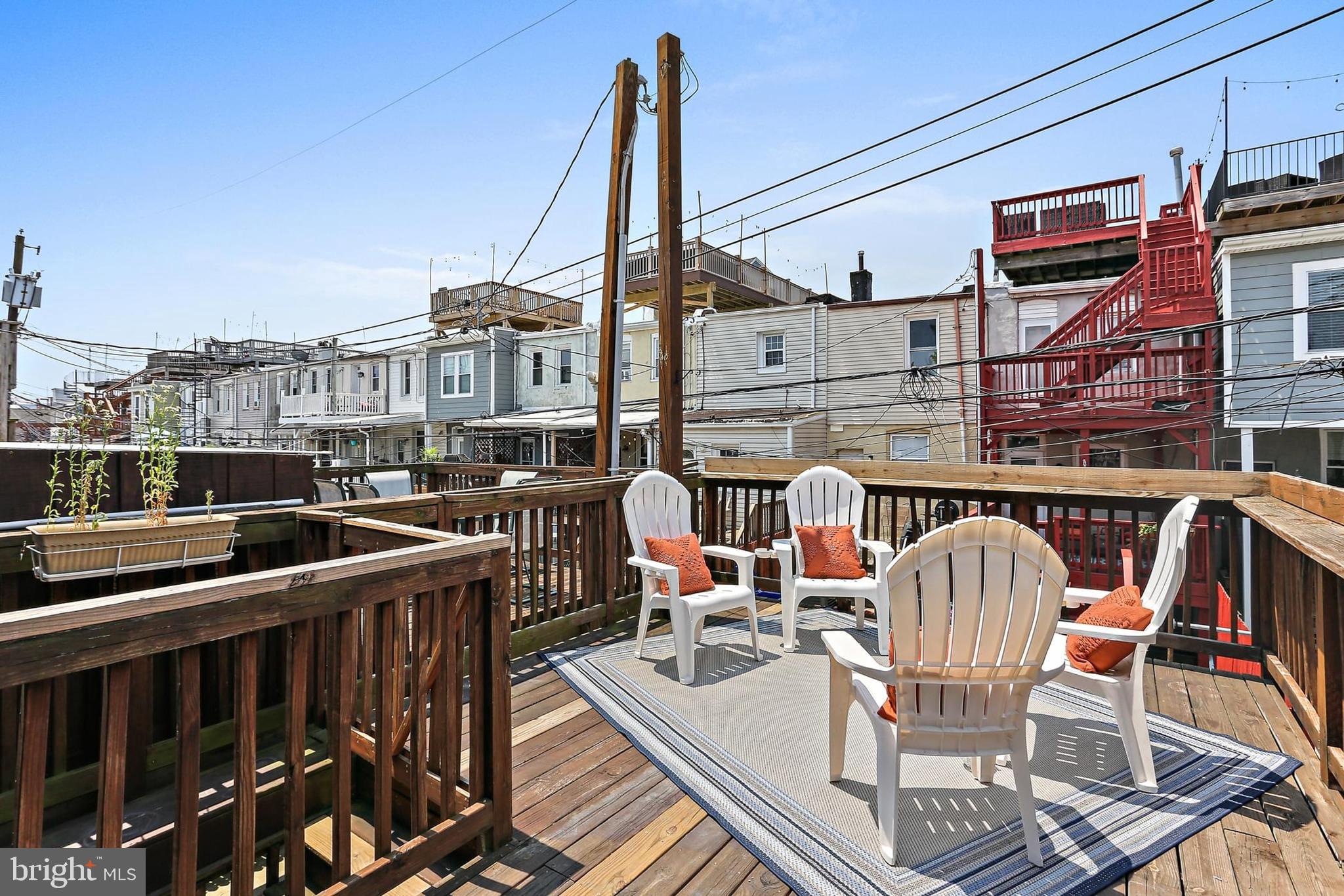 1708 Webster Street Baltimore, MD 21230 - Photo 10 of 29 Deck above Parking Pad