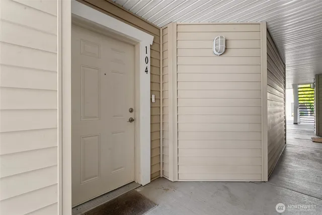 a view of front door