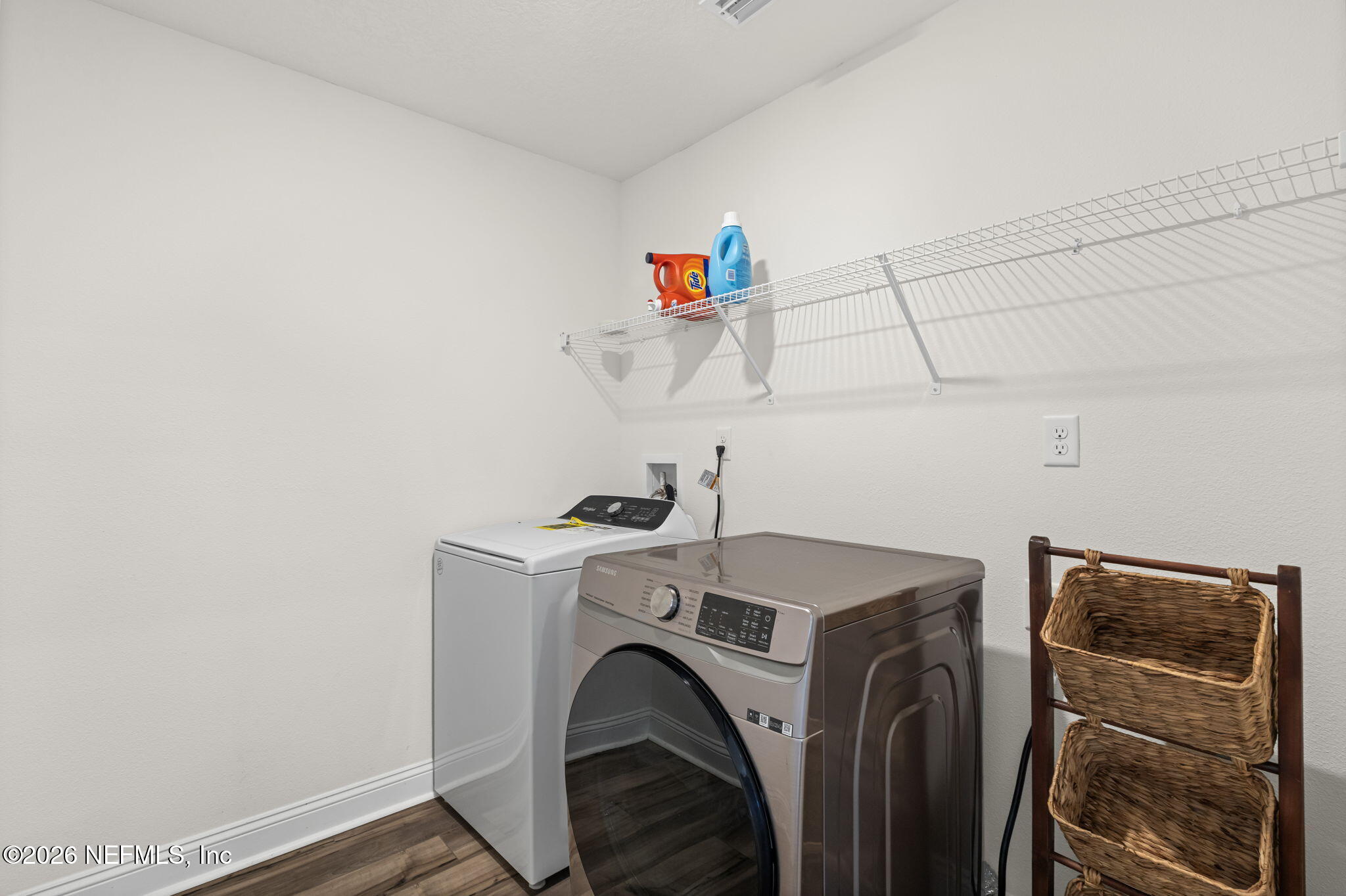 277 Rambling Brk Trail St. Johns, FL 32259 - Photo 28 of 51 a view of storage and utility room with washer and dryer