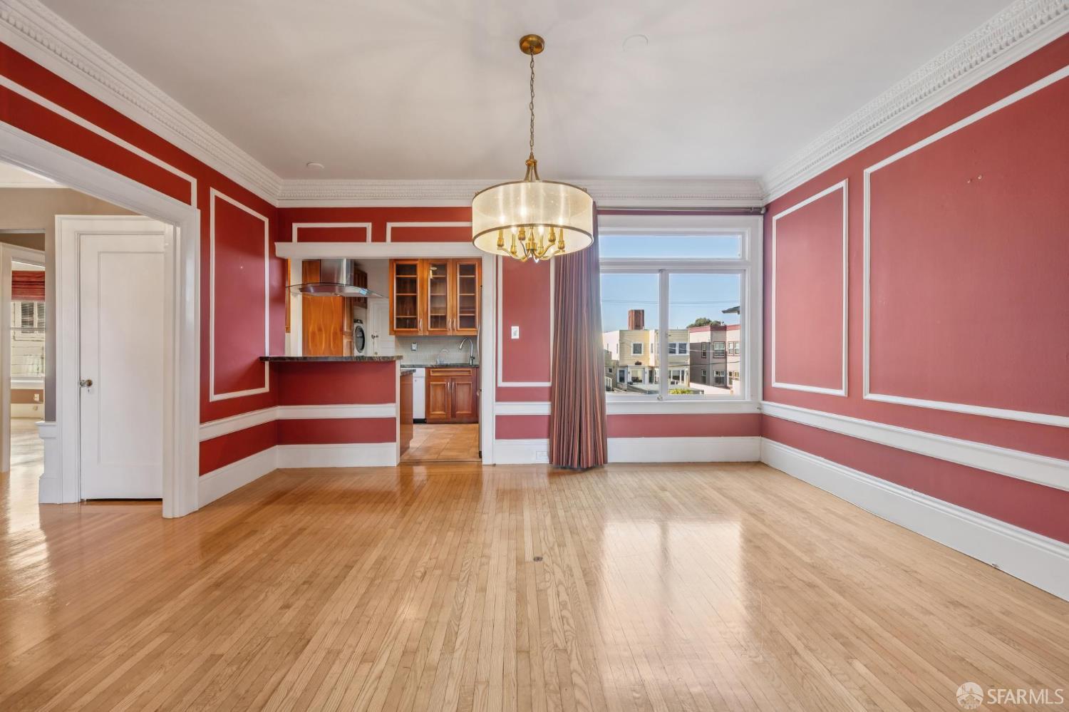 189 Commonwealth Avenue, Unit 3 San Francisco, CA 94118 - Photo 13 of 25 a view of empty room with wooden floor and fan